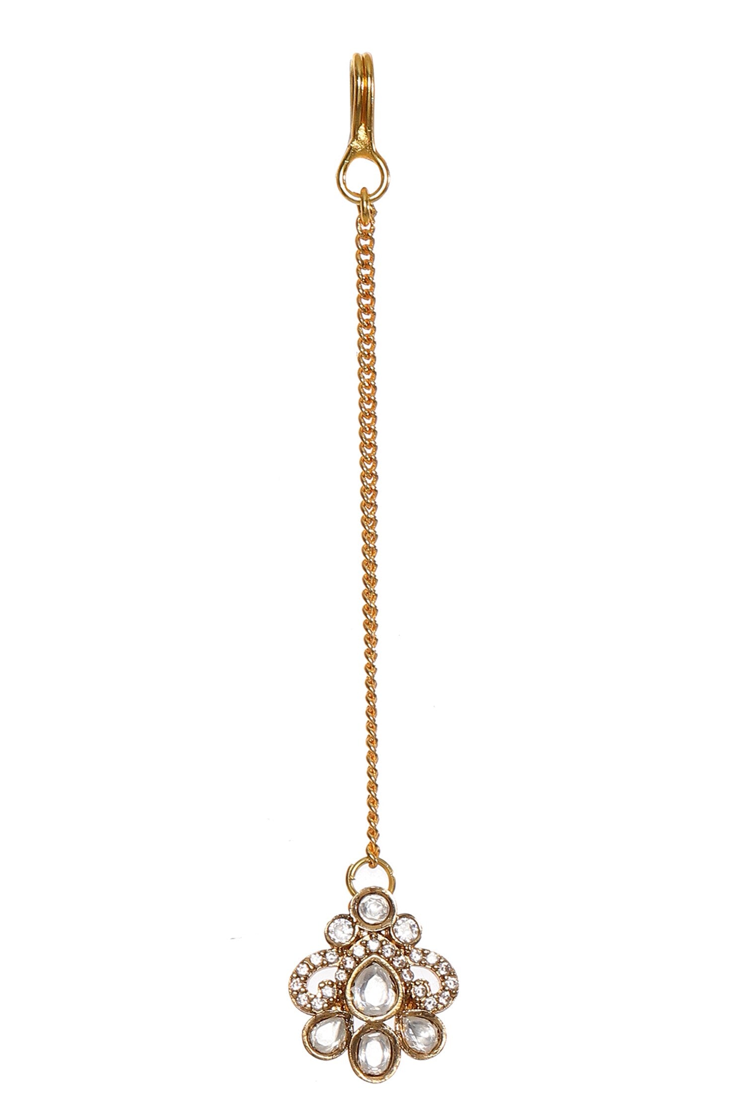 Polki Embellished Pearl Choker Set 