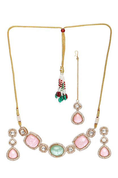 Stone Embellished Kundan Choker Set 