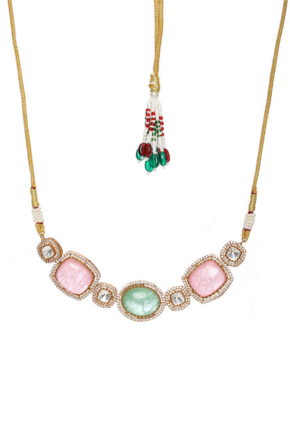 Stone Embellished Kundan Choker Set 