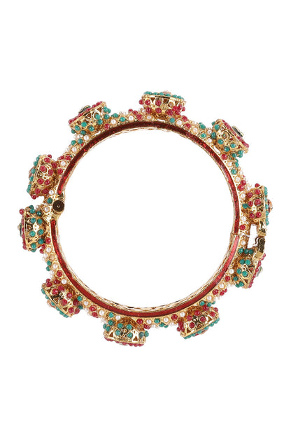 Stone Embellished Rajwada Kada- Single Pc 