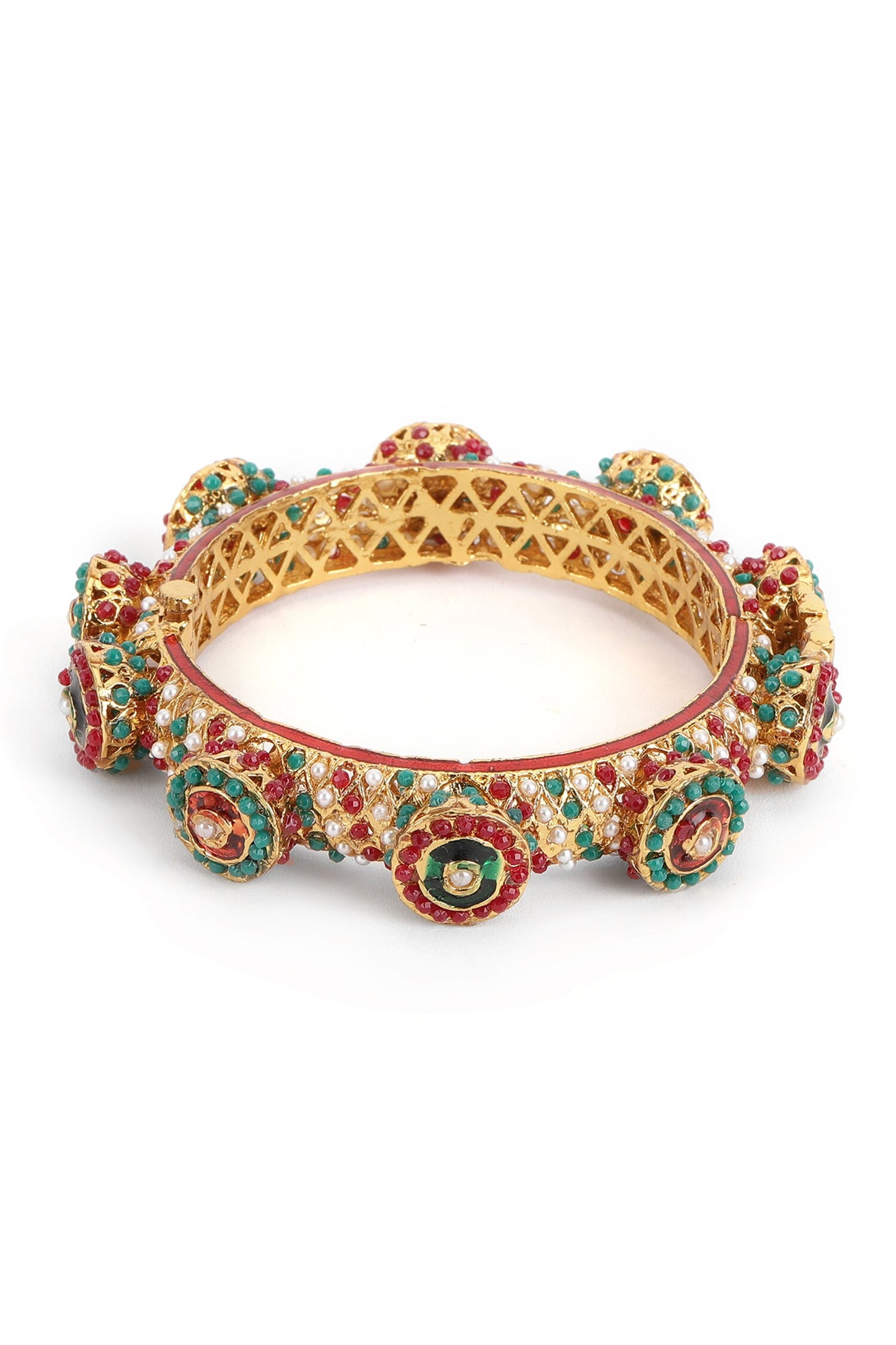 Stone Embellished Rajwada Kada- Single Pc 