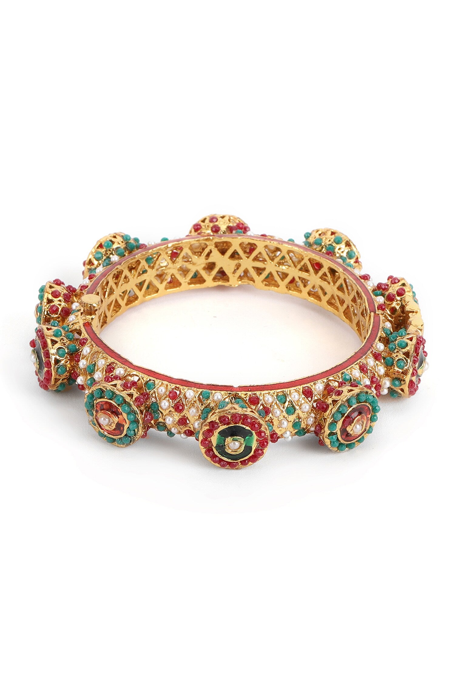 Stone Embellished Rajwada Kada- Single Pc 