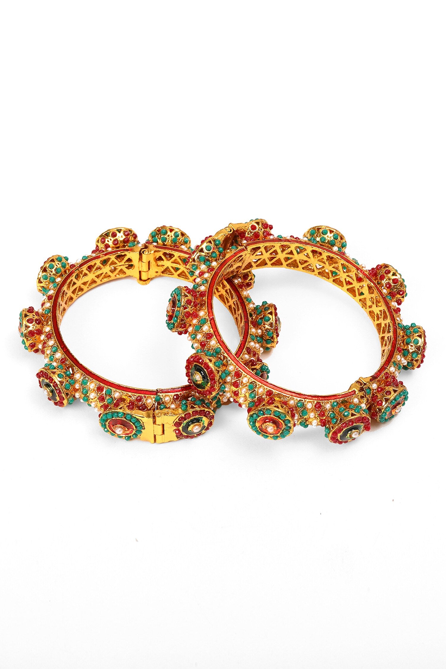 Stone Embellished Rajwada Kada- Single Pc 