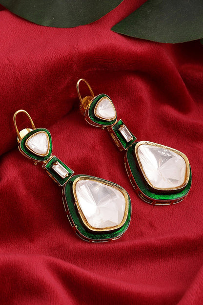 Kundan & Meenakari Drop Earrings 