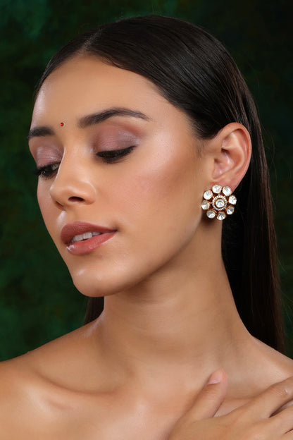 Fiore Kundan Embellished Studs 