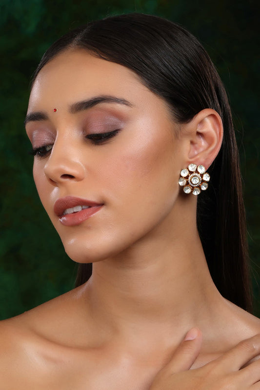 Fiore Kundan Embellished Studs 