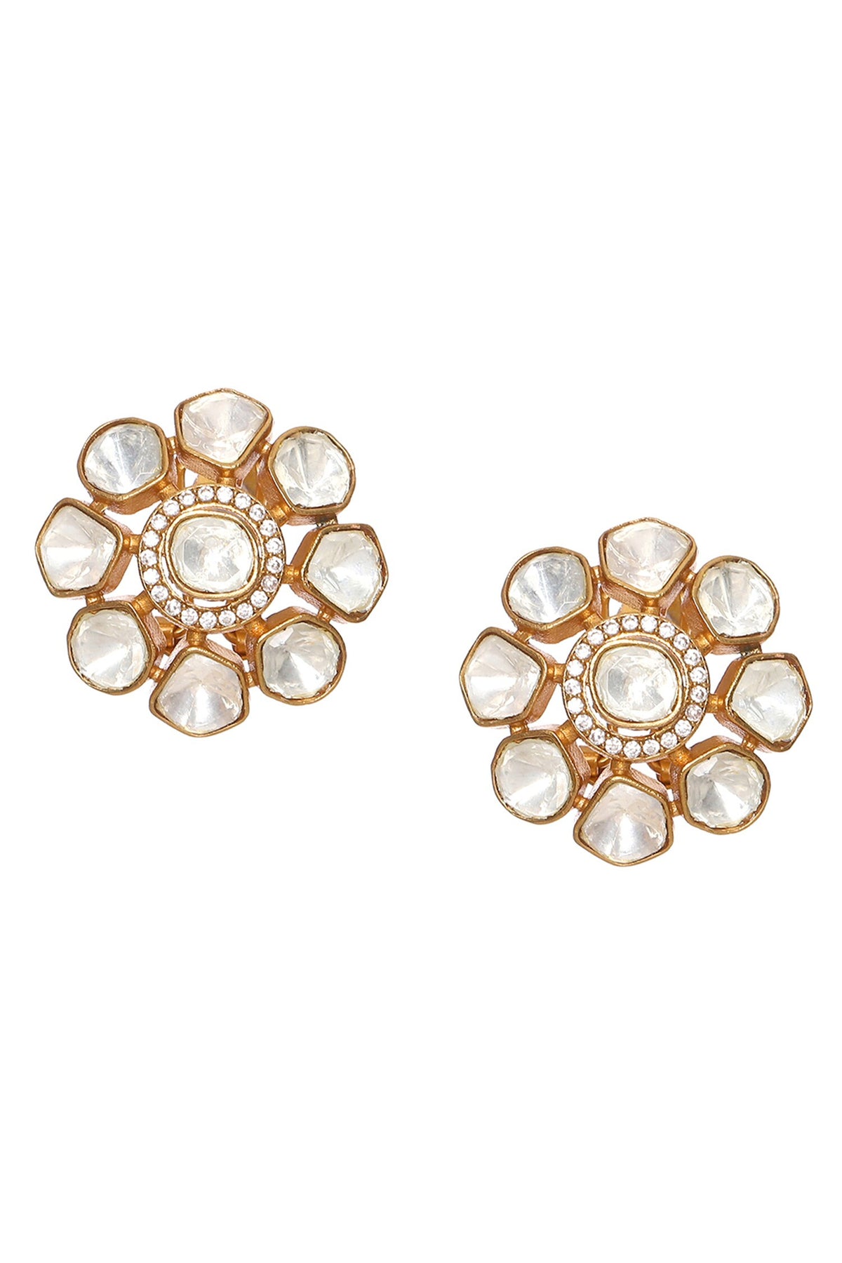 Fiore Kundan Embellished Studs 