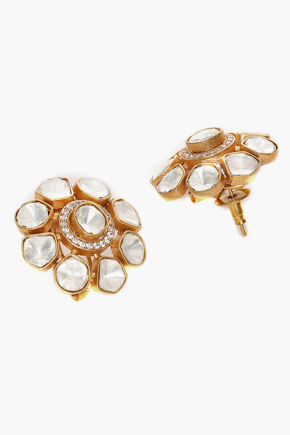 Fiore Kundan Embellished Studs 