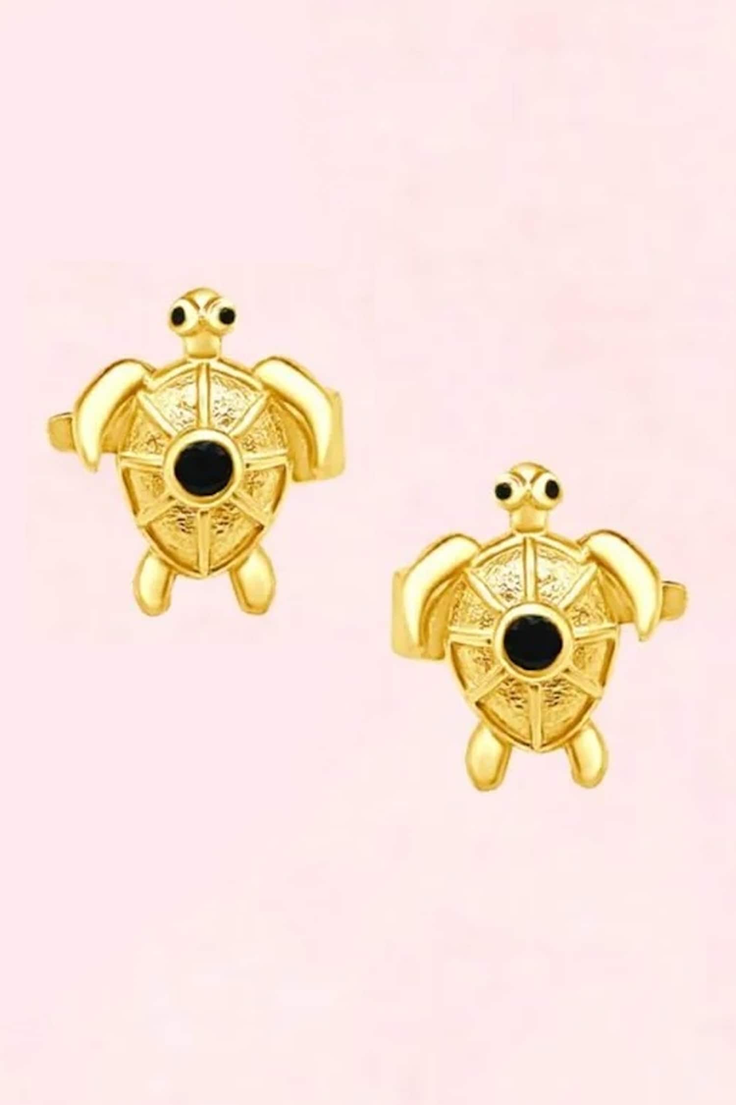 Turtle Embellished Earcuffs 