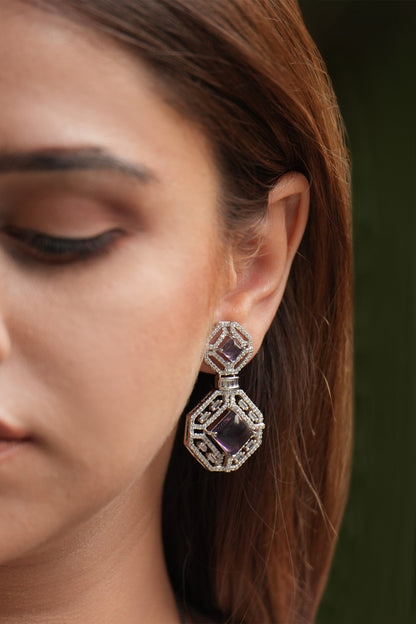 Zircon Stone Embellished Necklace Set 