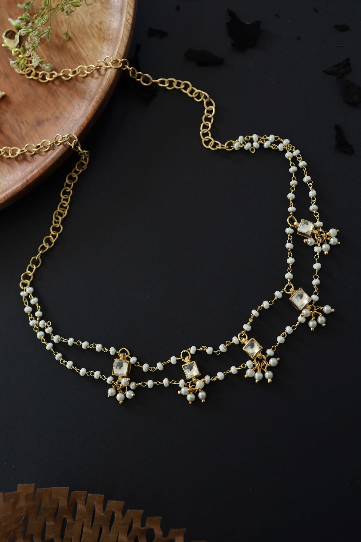 Kundan Pearl Choker 
