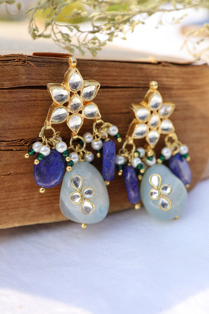 Floral Kundan Earrings 