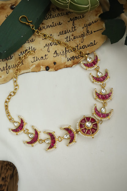 Stone Half Moon Choker 
