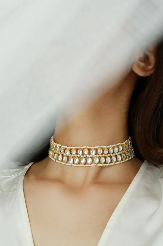 Kundan Double Layer Choker 