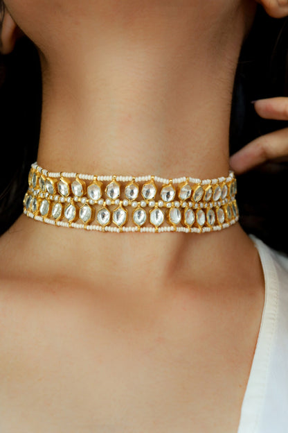 Kundan Double Layer Choker 