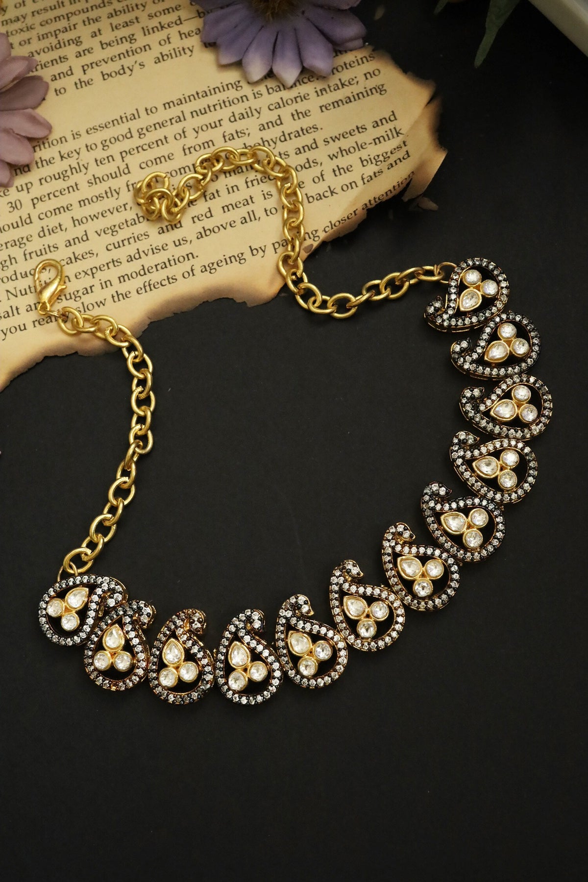 Polki Paisley Choker 