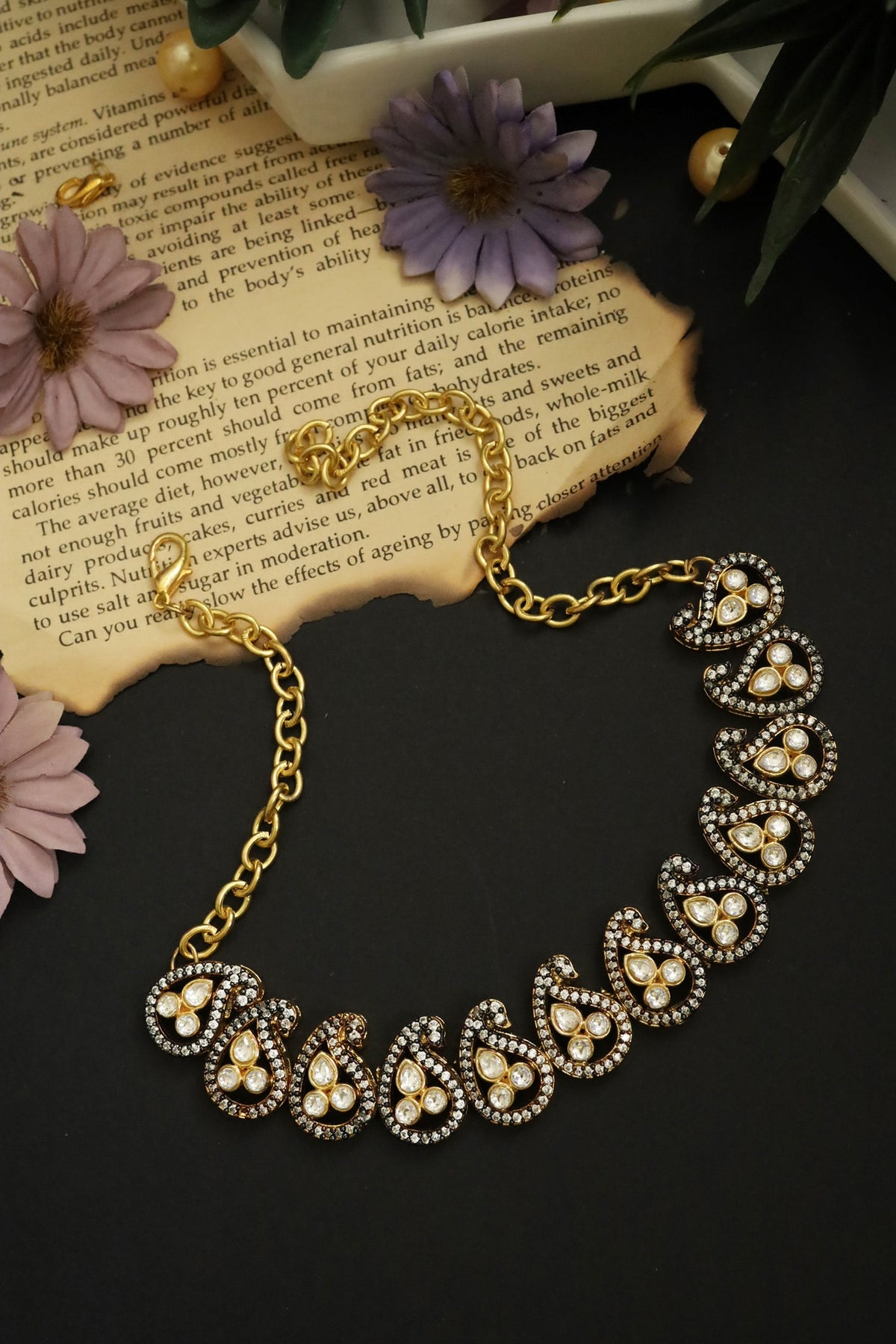 Polki Paisley Choker 