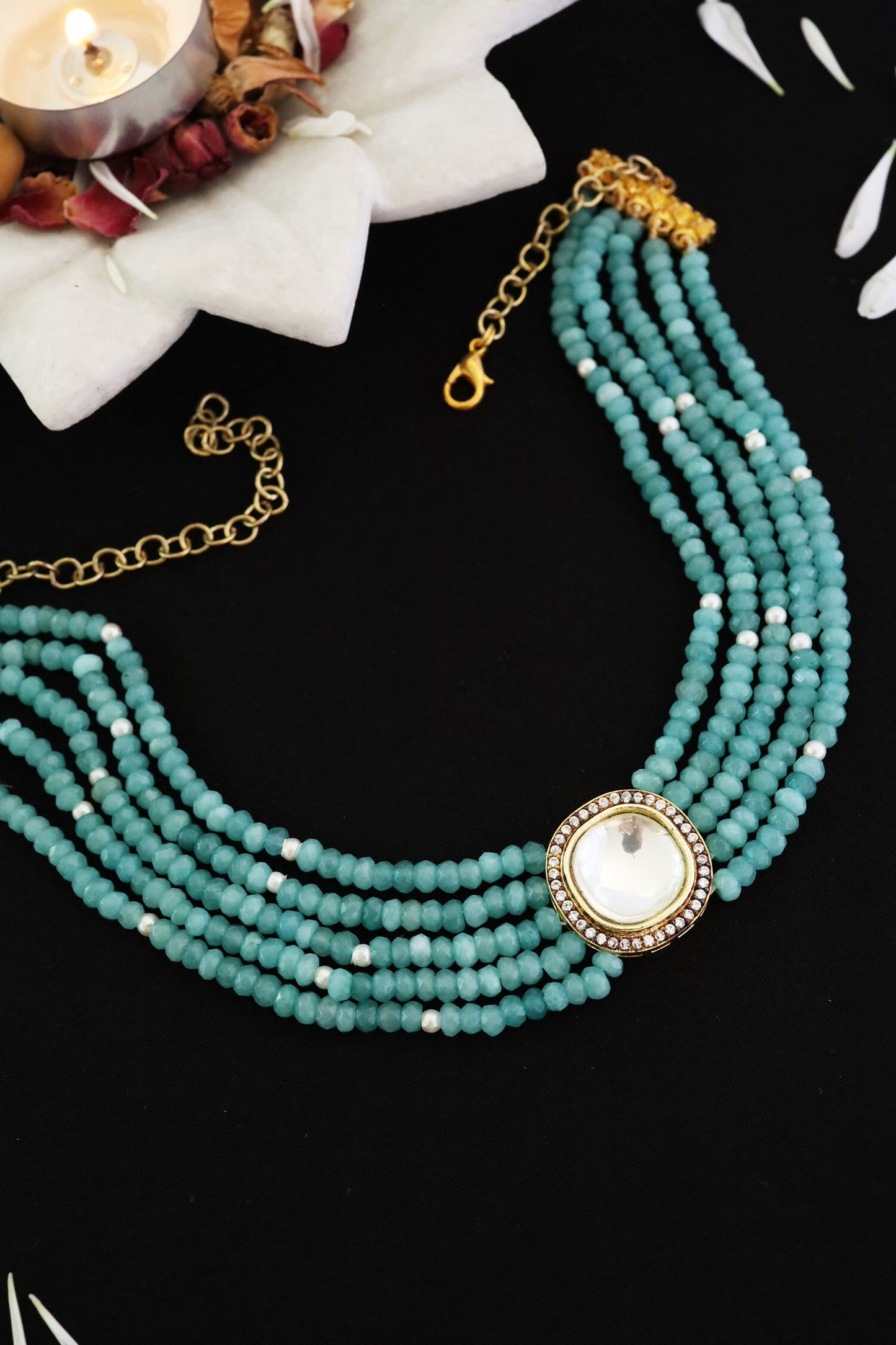 Kundan Onyx Choker 