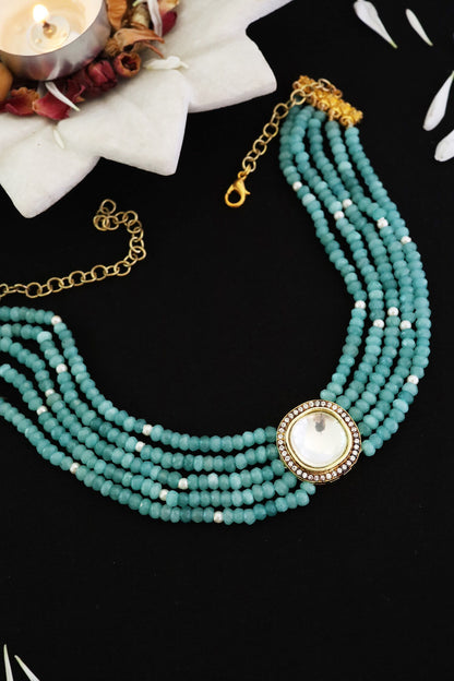 Kundan Onyx Choker 