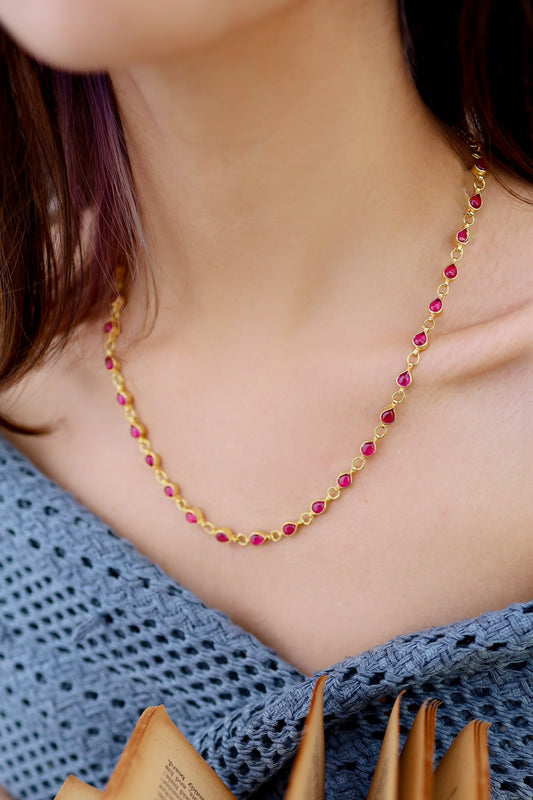 Stone Drop Necklace 