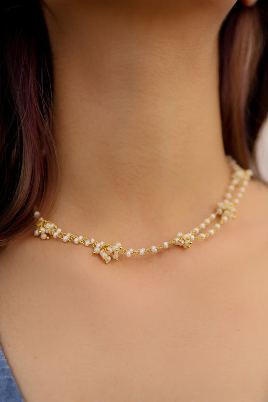 Kundan & Pearl Embellished Chain 