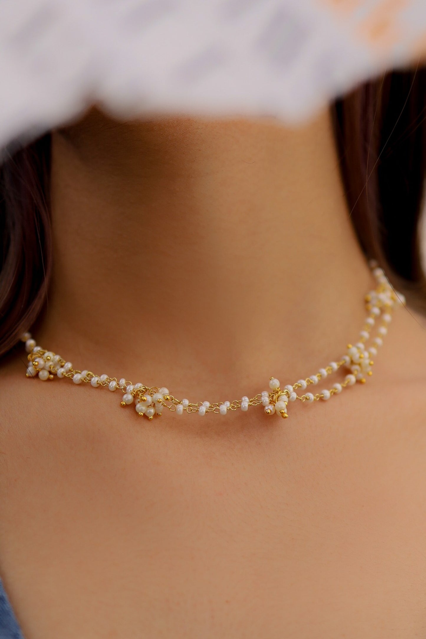 Kundan & Pearl Embellished Chain 