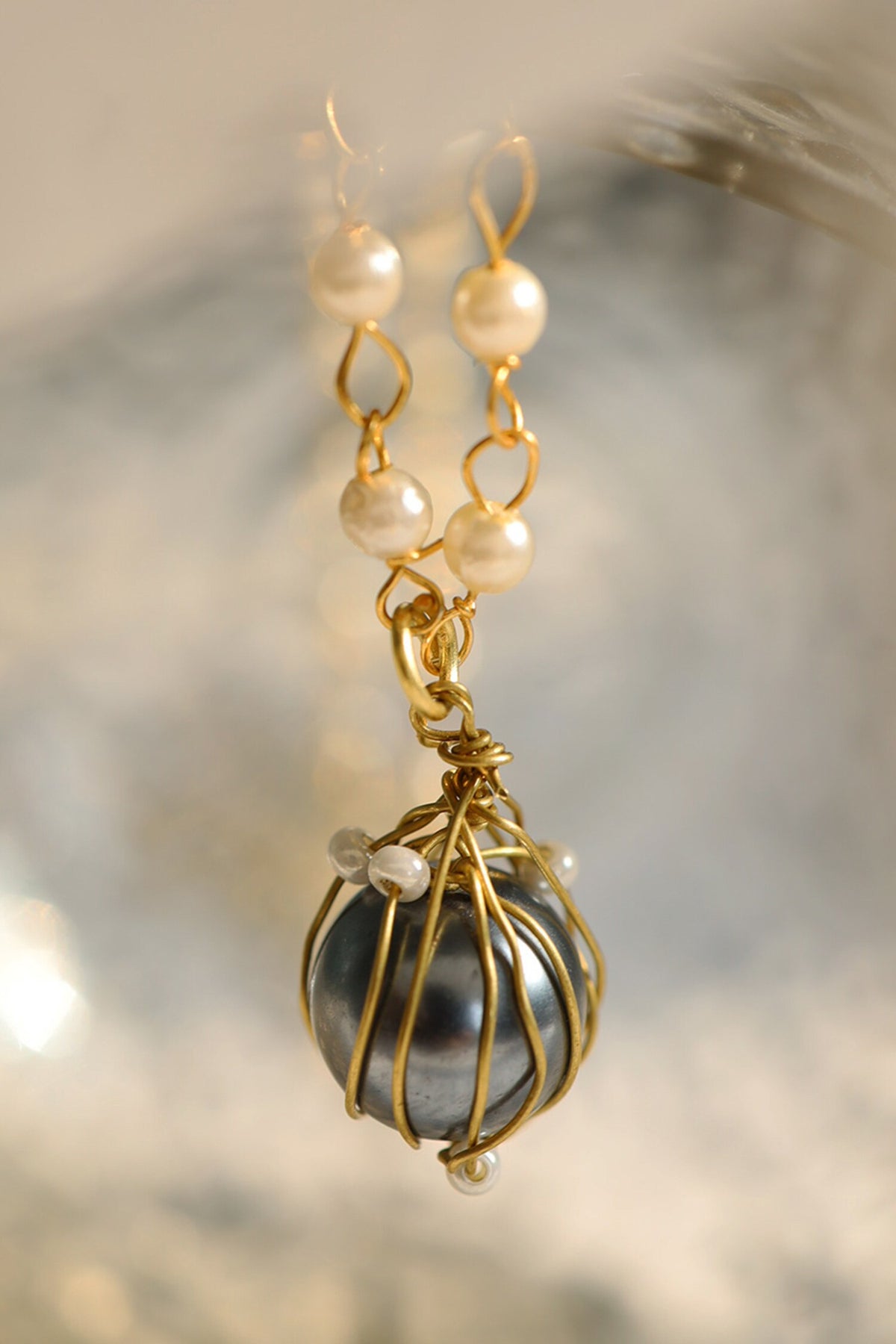 Stone Drop Pendant Chain 
