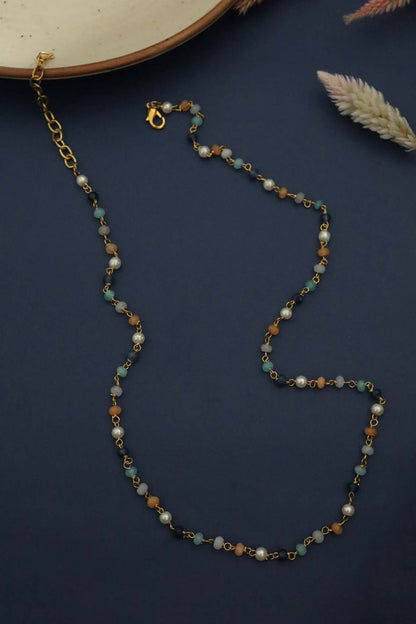 Pearl & Stone Embellished Chain 