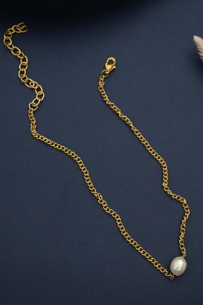 Pearl Stone Embellished Chain 