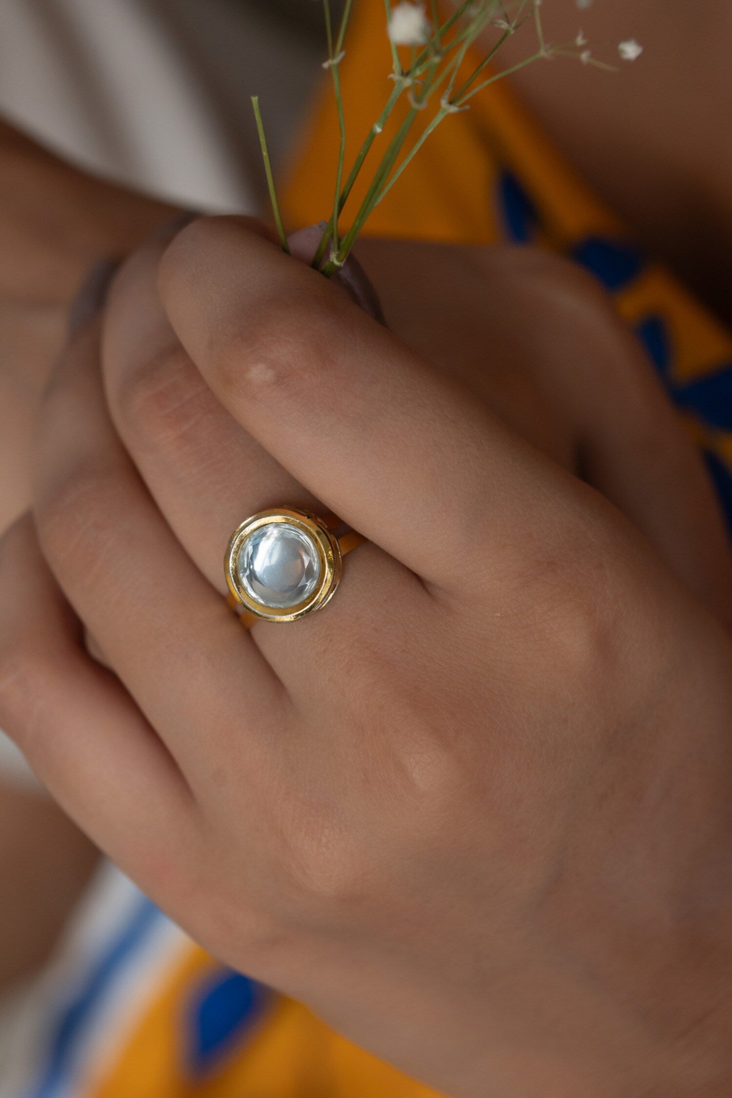 Kundan Embellished Ring 
