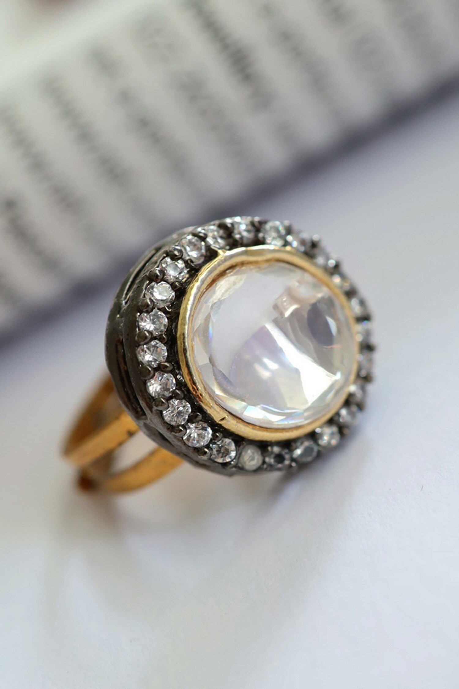 Polki & Kundan Embellished Ring 