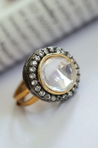 Polki & Kundan Embellished Ring 