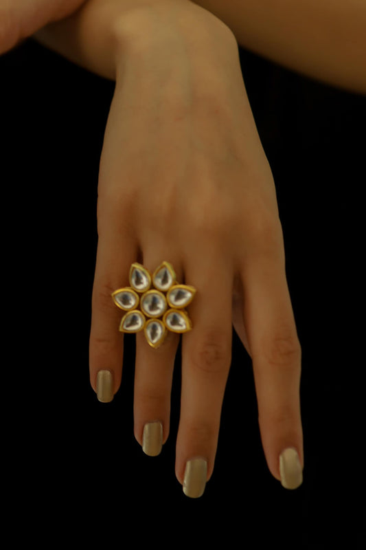 Kundan Embellished Ring 