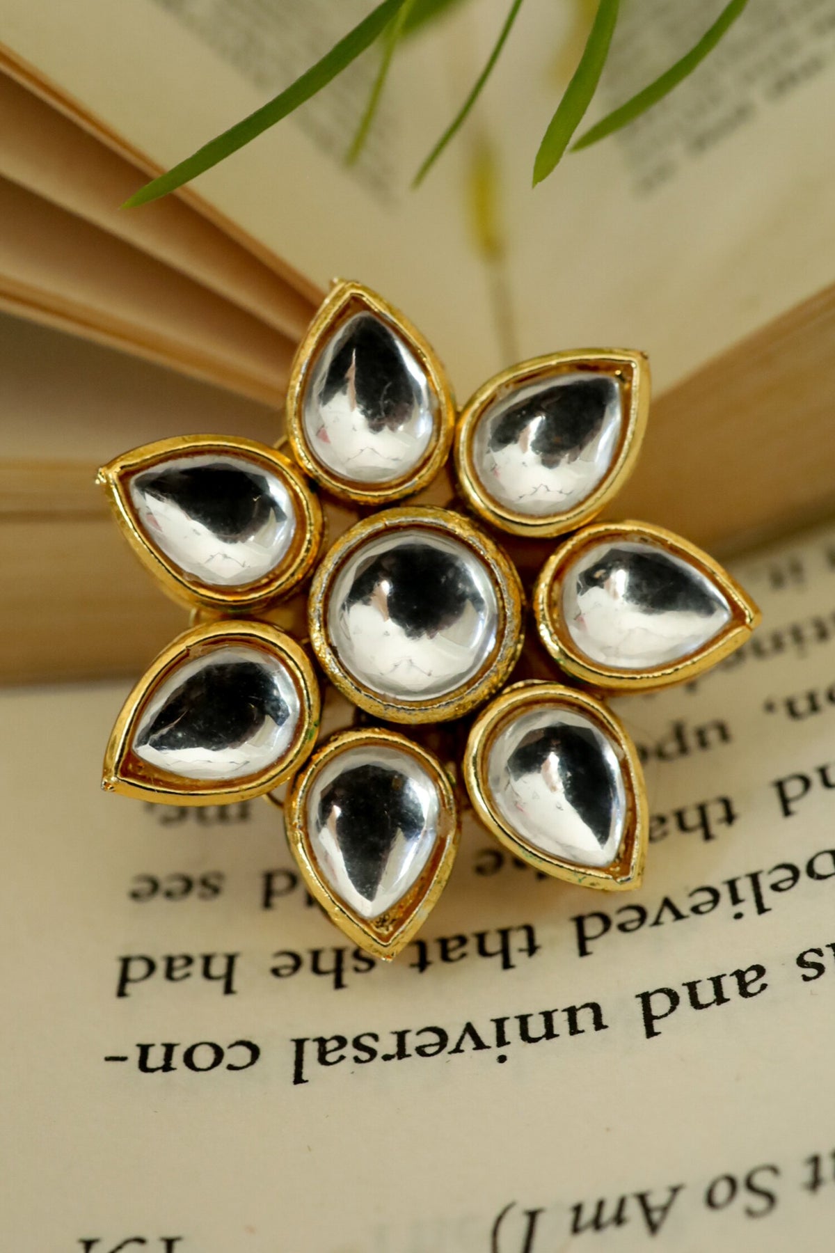 Kundan Embellished Ring 