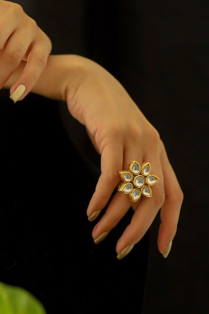 Kundan Embellished Ring 