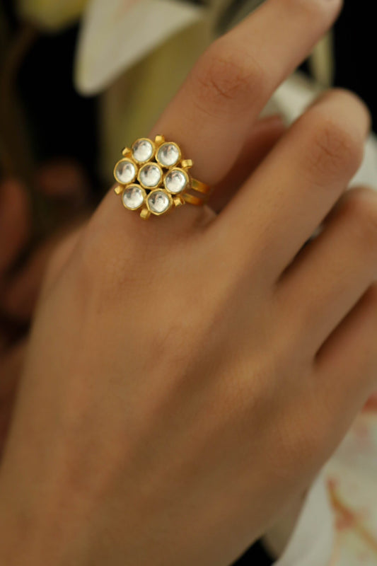 Kundan Studded Ring 