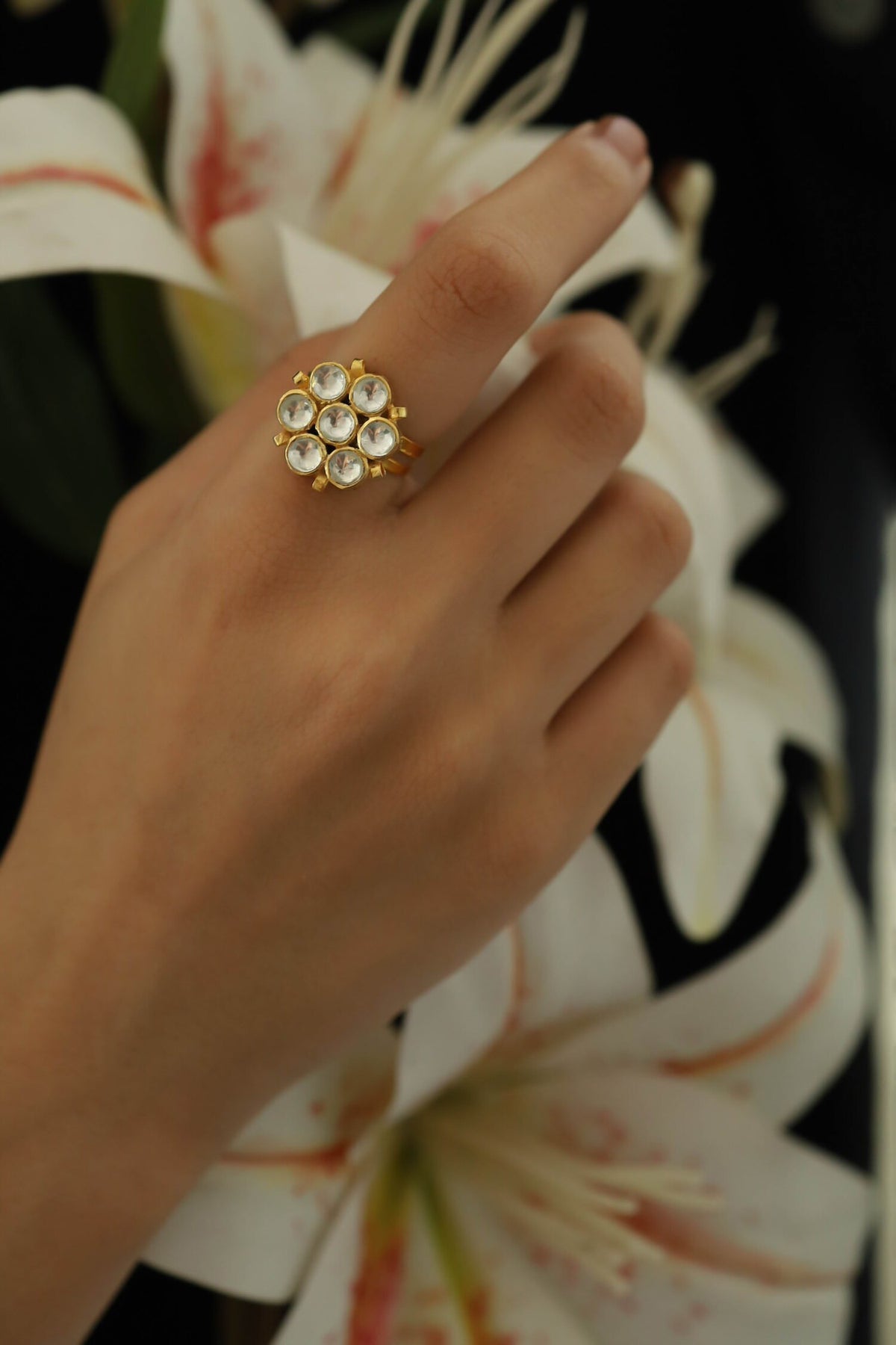 Kundan Studded Ring 