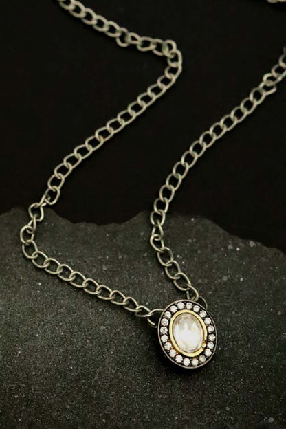 Polki Embellished Pendant Necklace 