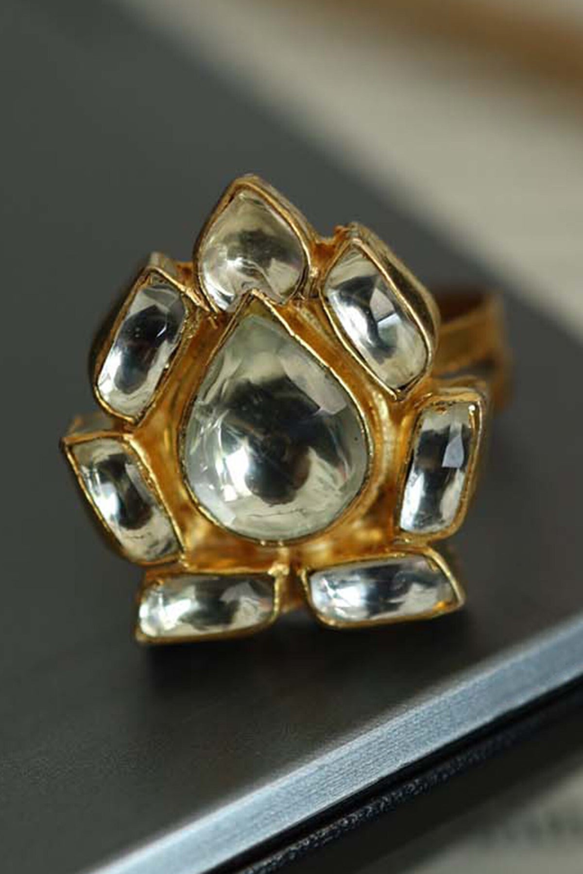 Floral Shaped Cutwork Ring 