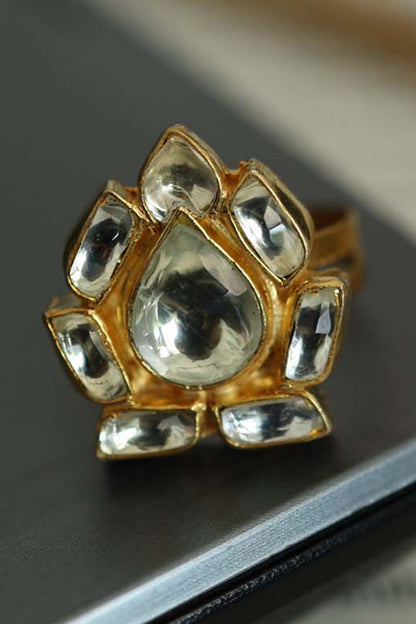 Floral Shaped Cutwork Ring 