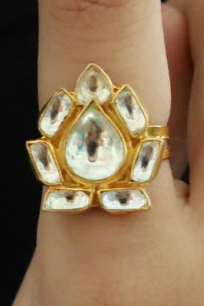 Floral Shaped Cutwork Ring 