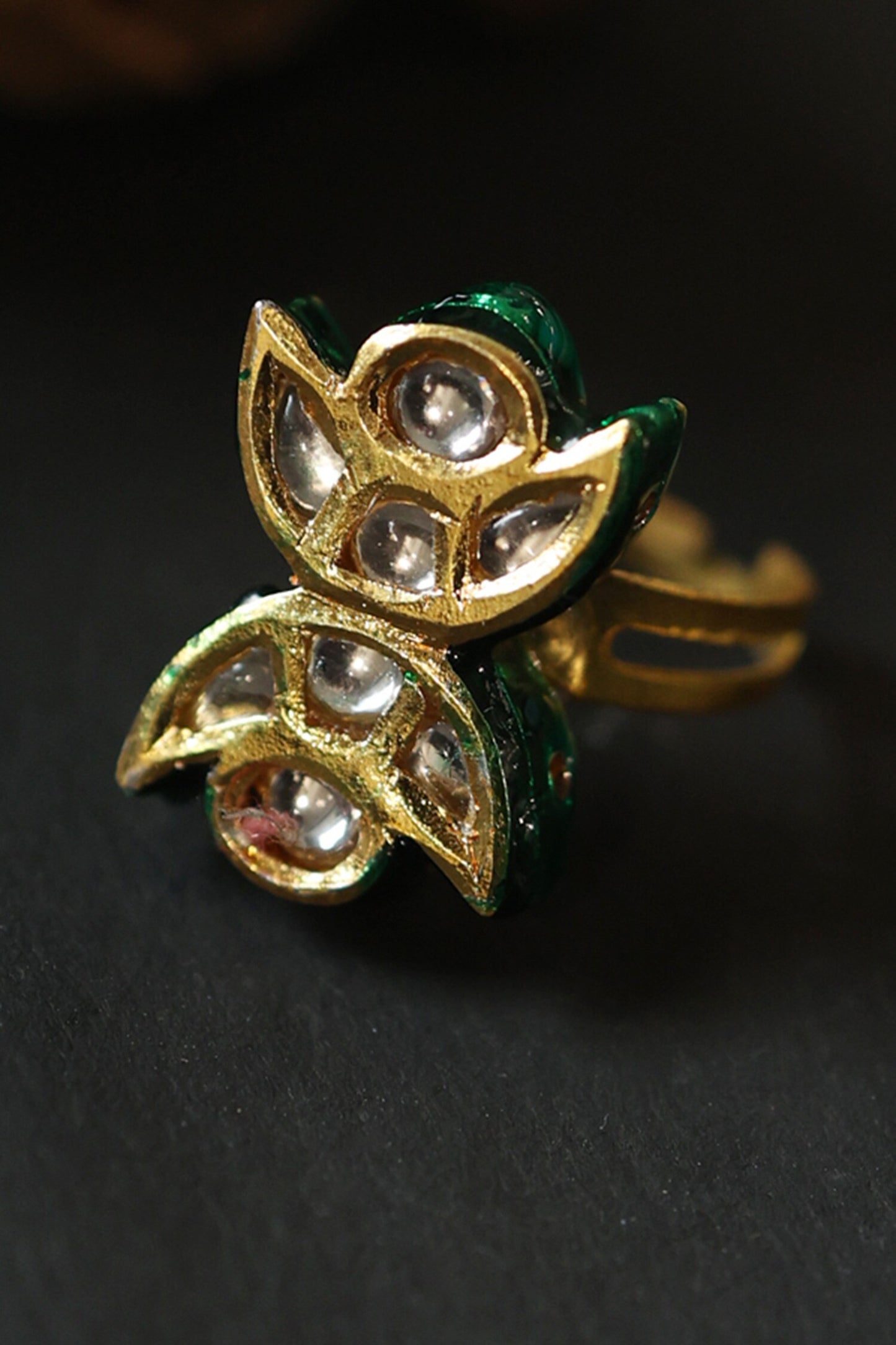 Kundan Stone Embellished Ring 