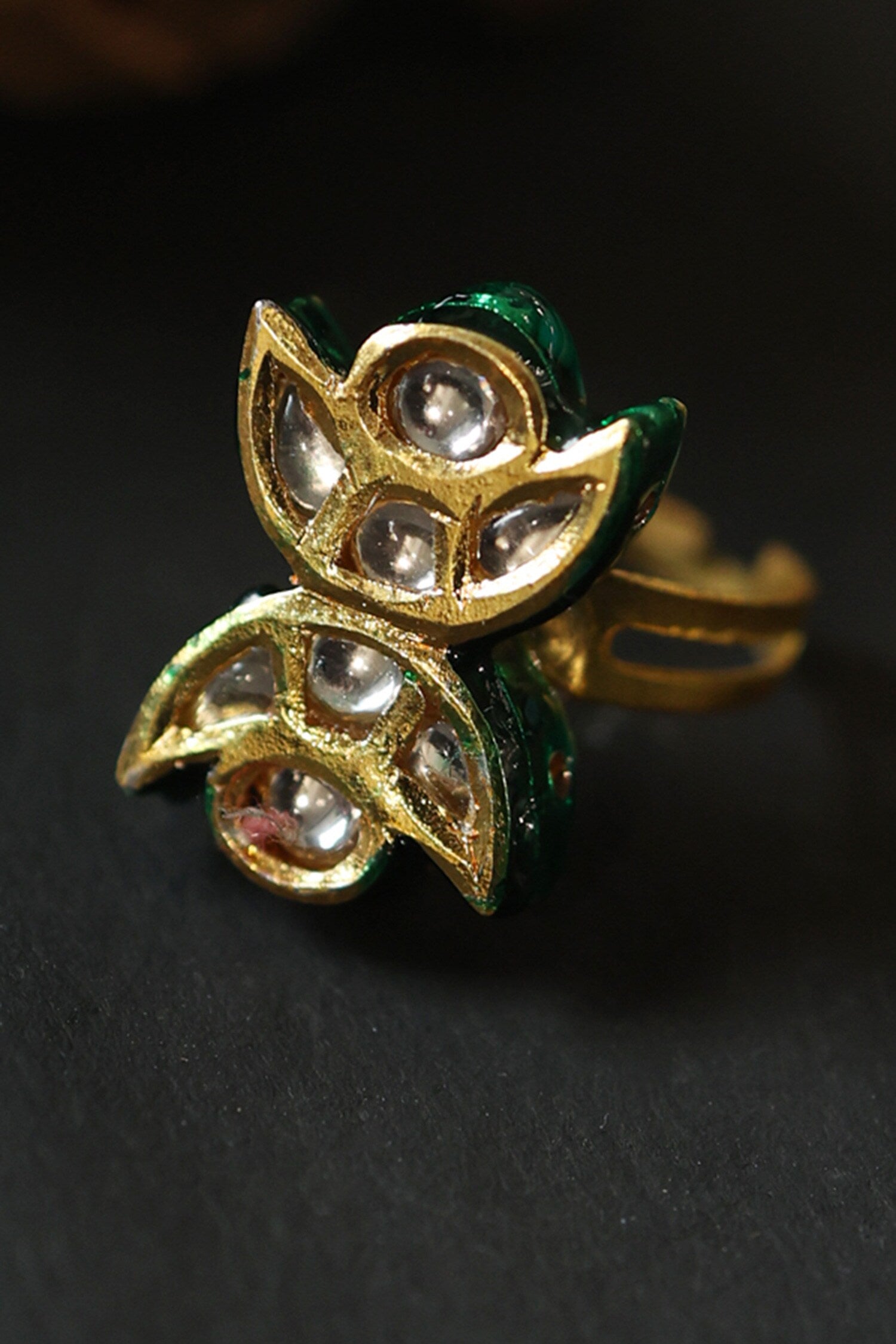 Kundan Stone Embellished Ring 