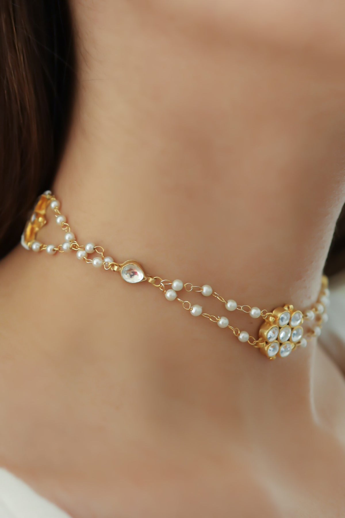 Kundan Studded Pendant Choker 
