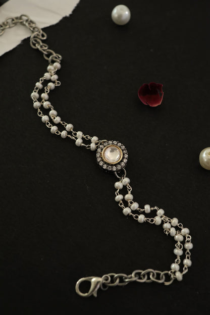 Polki & Pearl Embellished Bracelet 