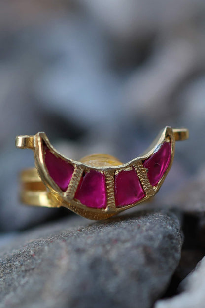 Half Crescent Shaped Ring 