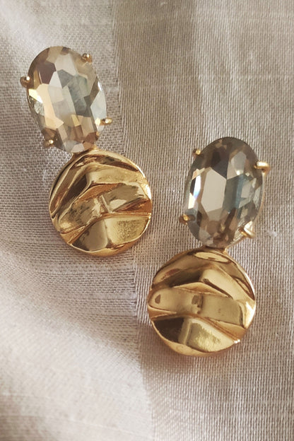 Crystal Embellished Earrings 
