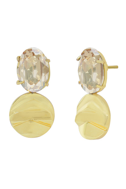 Crystal Embellished Earrings 
