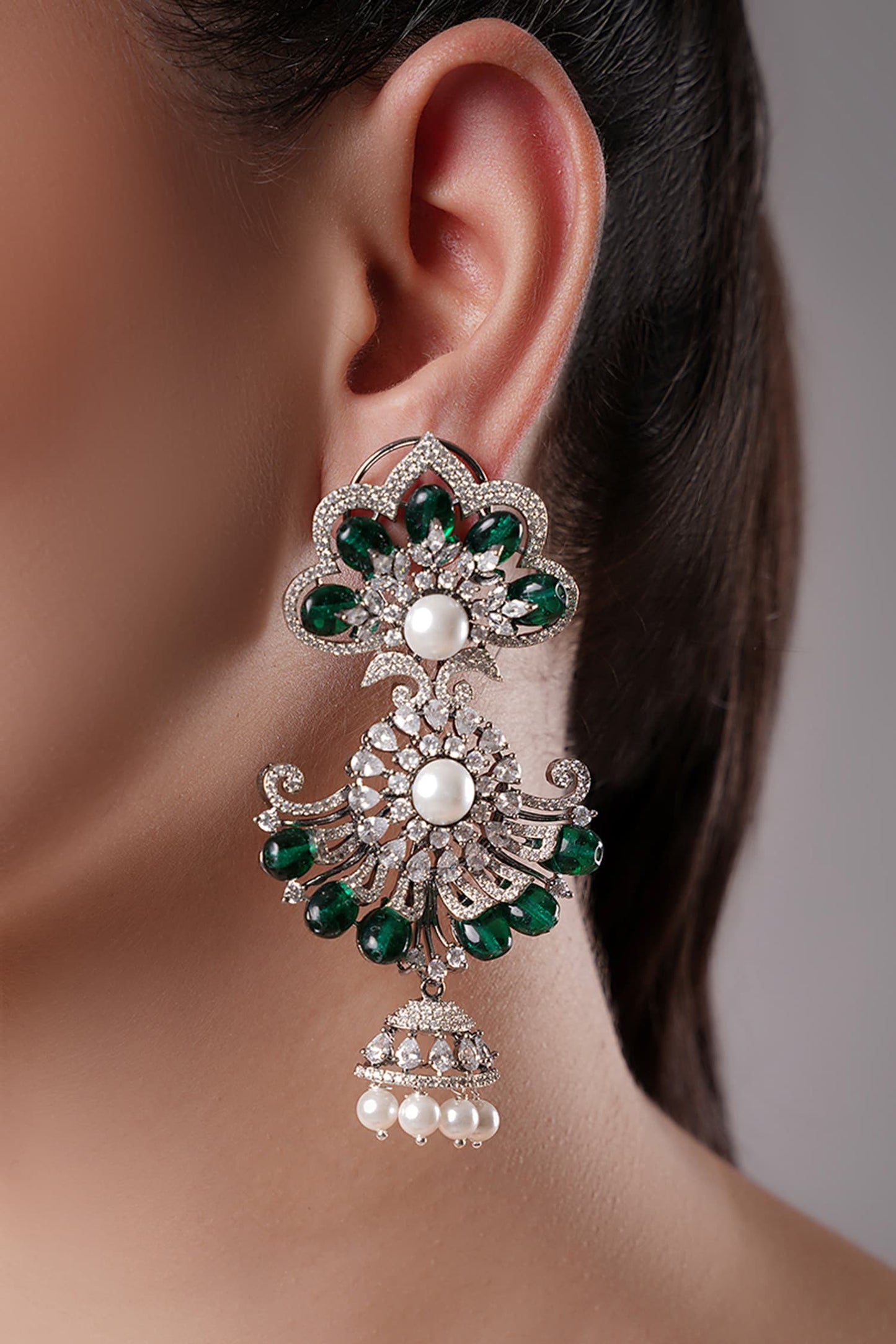 Le Phelipe Floret Motif Earrings 