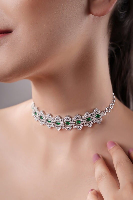 Geometric Carved Choker 